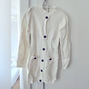 Beautiful wool long sleeve mini dress Balmain style